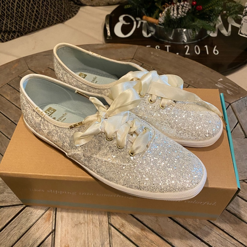 BRAND NEW Kate Spade Women’s Glitter Keds-Size 6.5